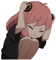 Anya_Afraid emote for Discord