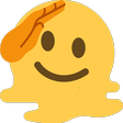 Melting_Salut emote for Discord
