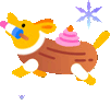 Snowsgiving22_breaddog emote for Discord