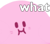 kirbywhat emote for Discord