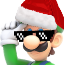 ChristmasLuigi emote for Discord