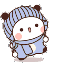 BubuWinterHopBlue emote for Discord