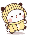 BubuWinterHopYellow emote for Discord