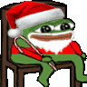 peepoSantaSit emote for Discord
