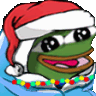 peepoChristmasLights emote for Discord