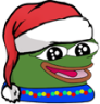 peepoChristmasHat emote for Discord
