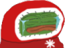 peepoSadChristmas emote for Discord