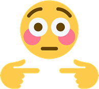 flushedshy emote for Discord