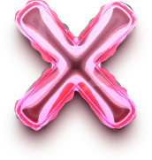 Letter_X_foil_balloon emote for Discord