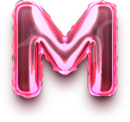 Letter_M_foil_balloon emote for Discord