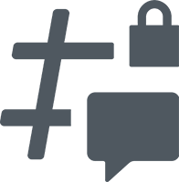 Discord_thread_private_dark emote for Discord