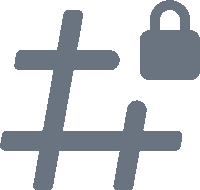 Discord_channel_private_dark emote for Discord