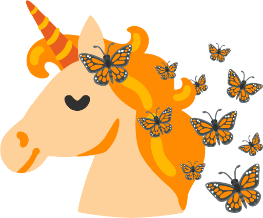 OrangeUnicorn emote for Discord