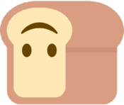 upsidedownbread emote for Discord