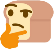 thinkingbread emote for Discord