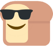 sunglassesbread emote for Discord