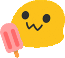 blobpopsiclered emote for Discord