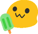 blobpopsiclegreen emote for Discord