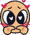 CuteBlushingHearts emote for Discord