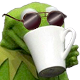 kermit_sip emote for Discord