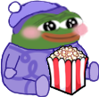 peepoSitPopcorn emote for Discord