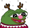 peepoChristmasShake emote for Discord