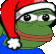 pepeSantaJam emote for Discord