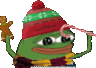 peepoChristmasVibe emote for Discord