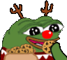 peepoRudolphCookie emote for Discord