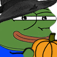 pepeWitchPumpkin emote for Discord