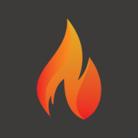 fire_black_background emote for Discord