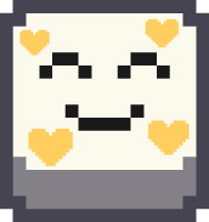 pixel_emoji_smiling_hearts_yello emote for Discord