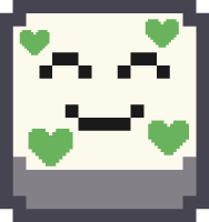 pixel_emoji_smiling_hearts_green emote for Discord