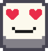 pixel_emoji_heart_eyes_red emote for Discord