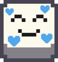 pixel_emoji_smiling_hearts_blue emote for Discord