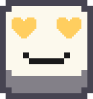 pixel_emoji_heart_eyes_yellow emote for Discord