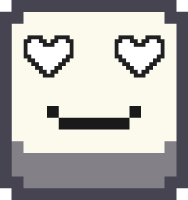 pixel_emoji_heart_eyes_white emote for Discord