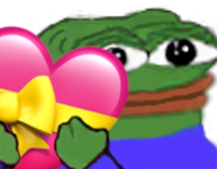 pepe_ios_ribbon_heart emote for Discord