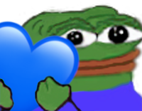 pepe_ios_blue_heart emote for Discord