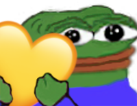 pepe_ios_yellow_heart emote for Discord