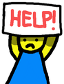 noob_holding_a_sign emote for Discord
