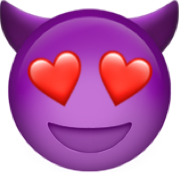 Naughty_heart_eyes emote for Discord