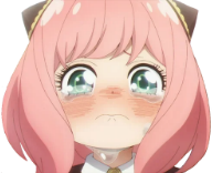 Anya_Crying emote for Discord