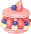 pink_macaron emote for Discord