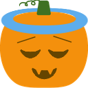 Relieved_Pumpkin_Halo emote for Discord
