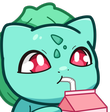 bulbasaur_drink emote for Discord