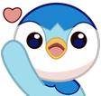 piplup_hi emote for Discord