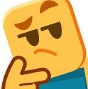 Noob_Think emote for Discord