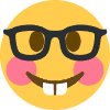 Blushing_Nerd emote for Discord