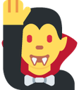 vampire_raising_hand emote for Discord